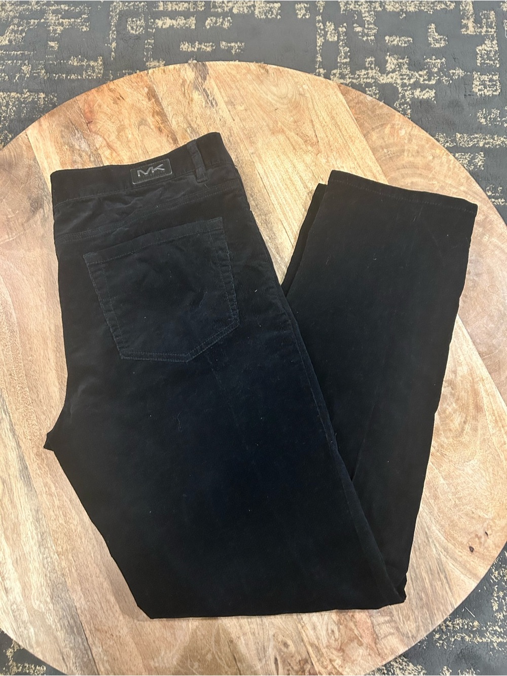 Michael Kors Men’s Black Straight Corduroy Pants Size 38”